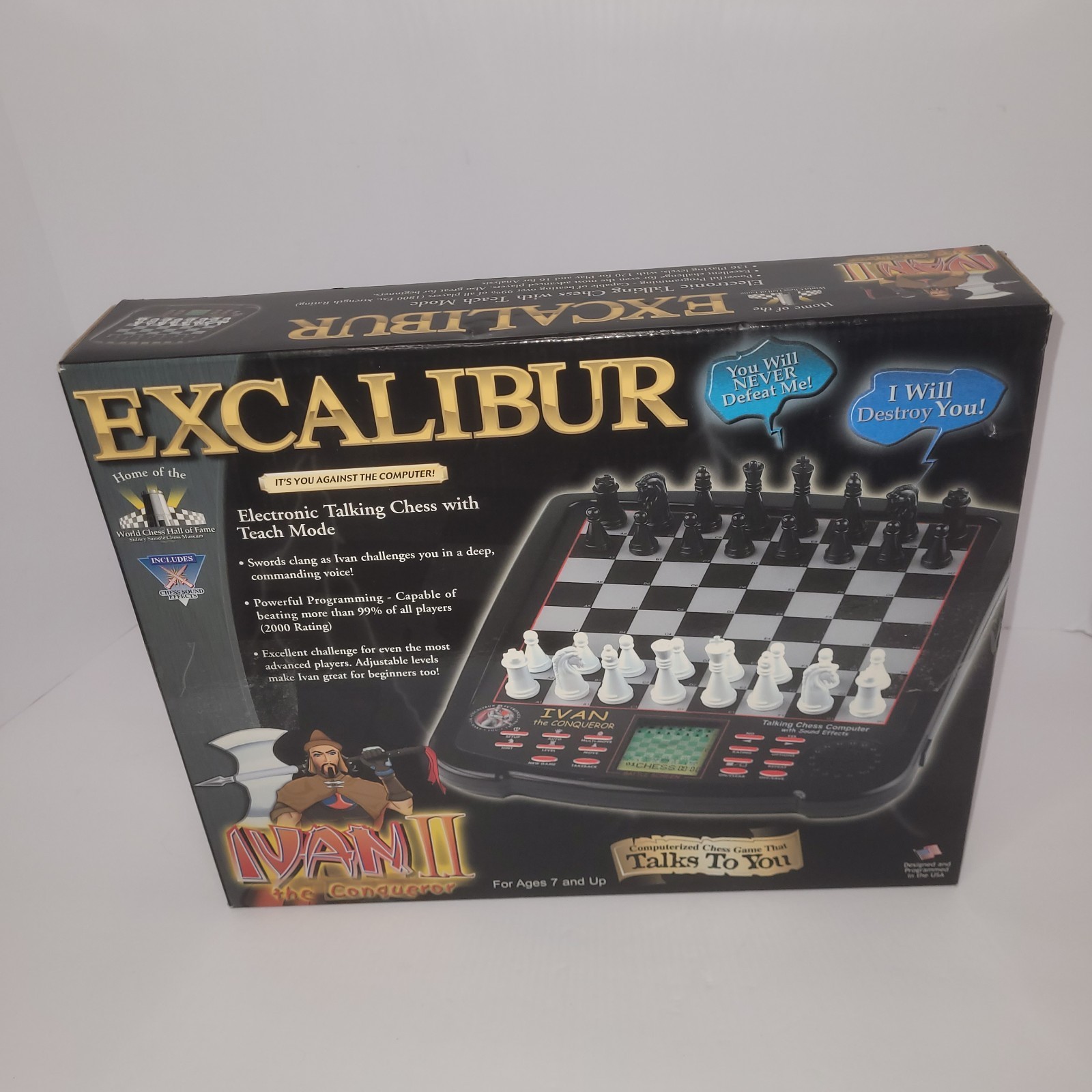 Excalibur Electronics Boardgame Chess Set – Ivan II the Conqueror Box **Read**