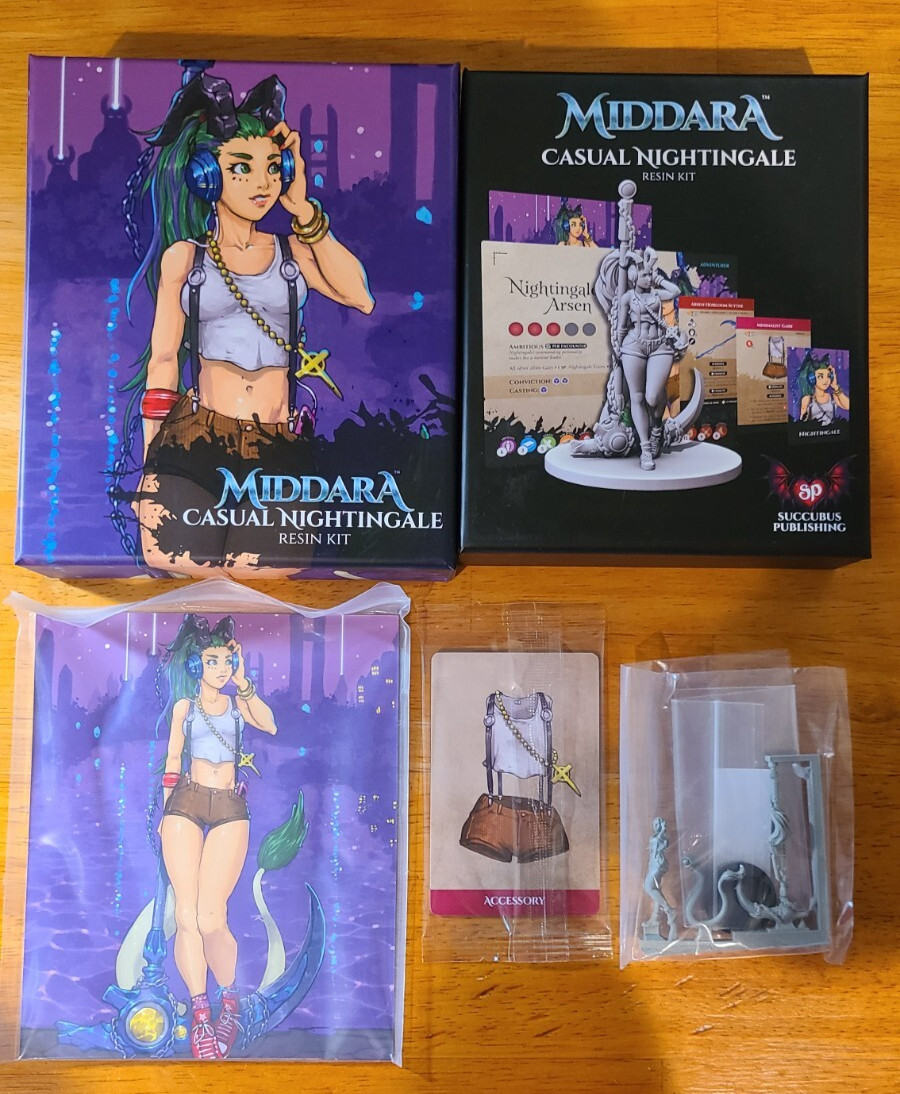 Middara Unintentional Malum Casual Nightingale Resin Kit by Succubus Publishing