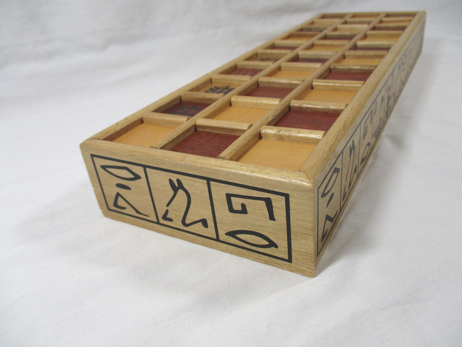 Senet Game Favorite Ancient Egyptian Board Game Wooden replacemt GAME BOARD ONLY