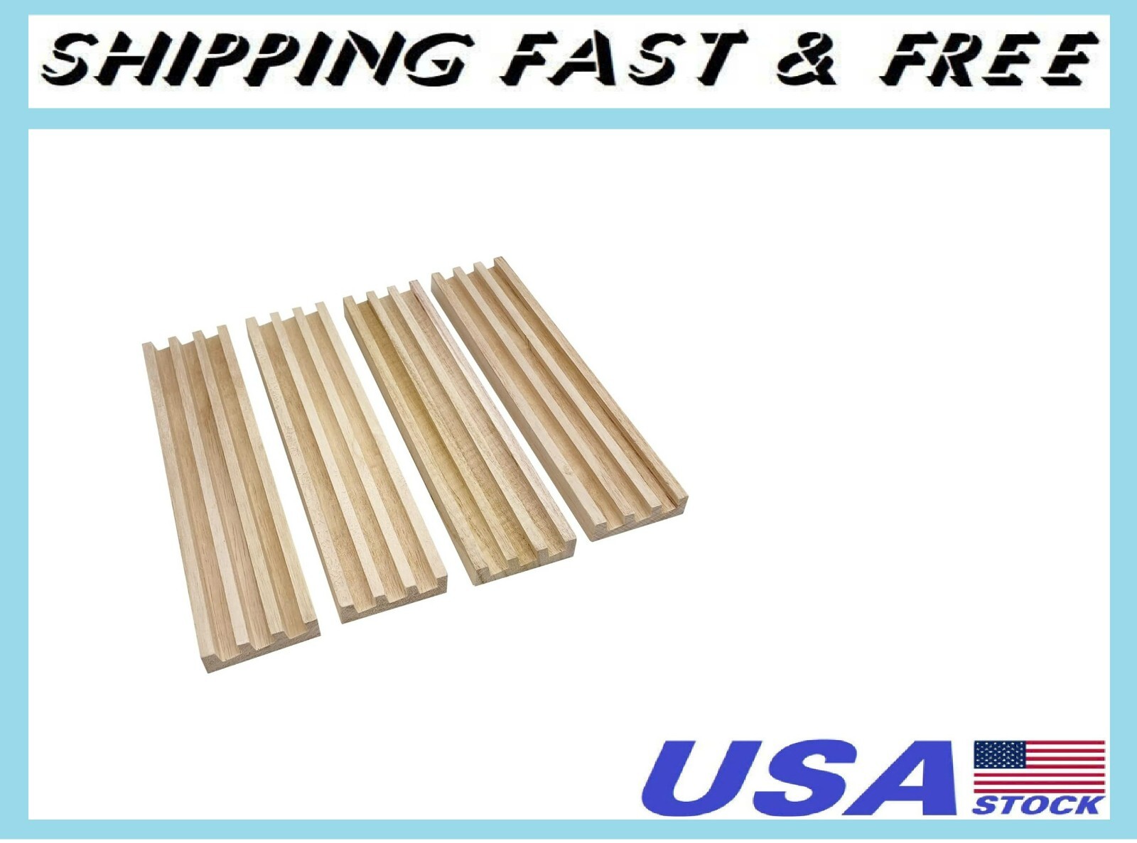 Domino Racks for Mexican Train Dominoes – Wooden Domino Holders Set of 4
