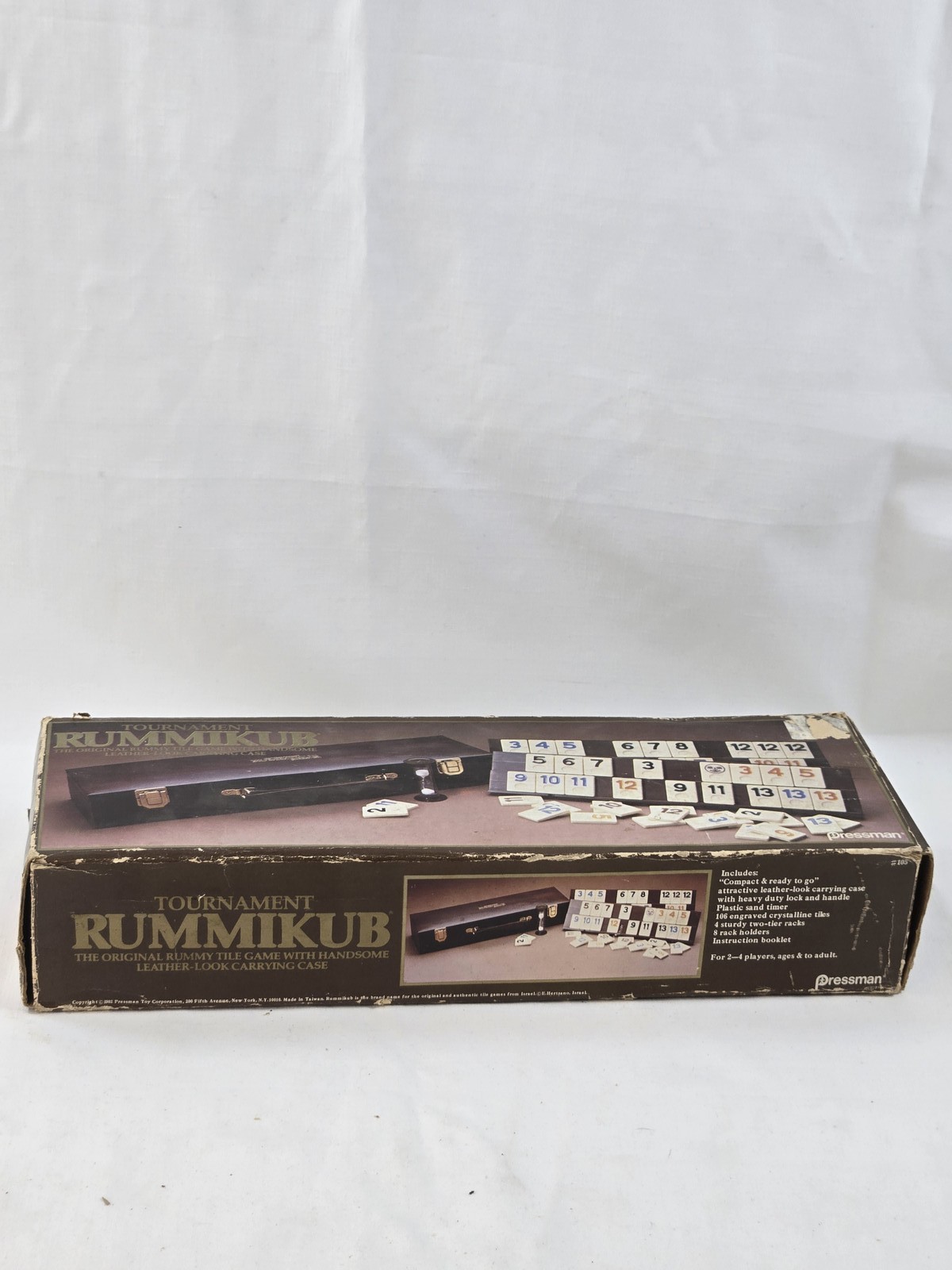 Vintage Tournament Rummikub Board Game Pressman Leather-Look Case Complete