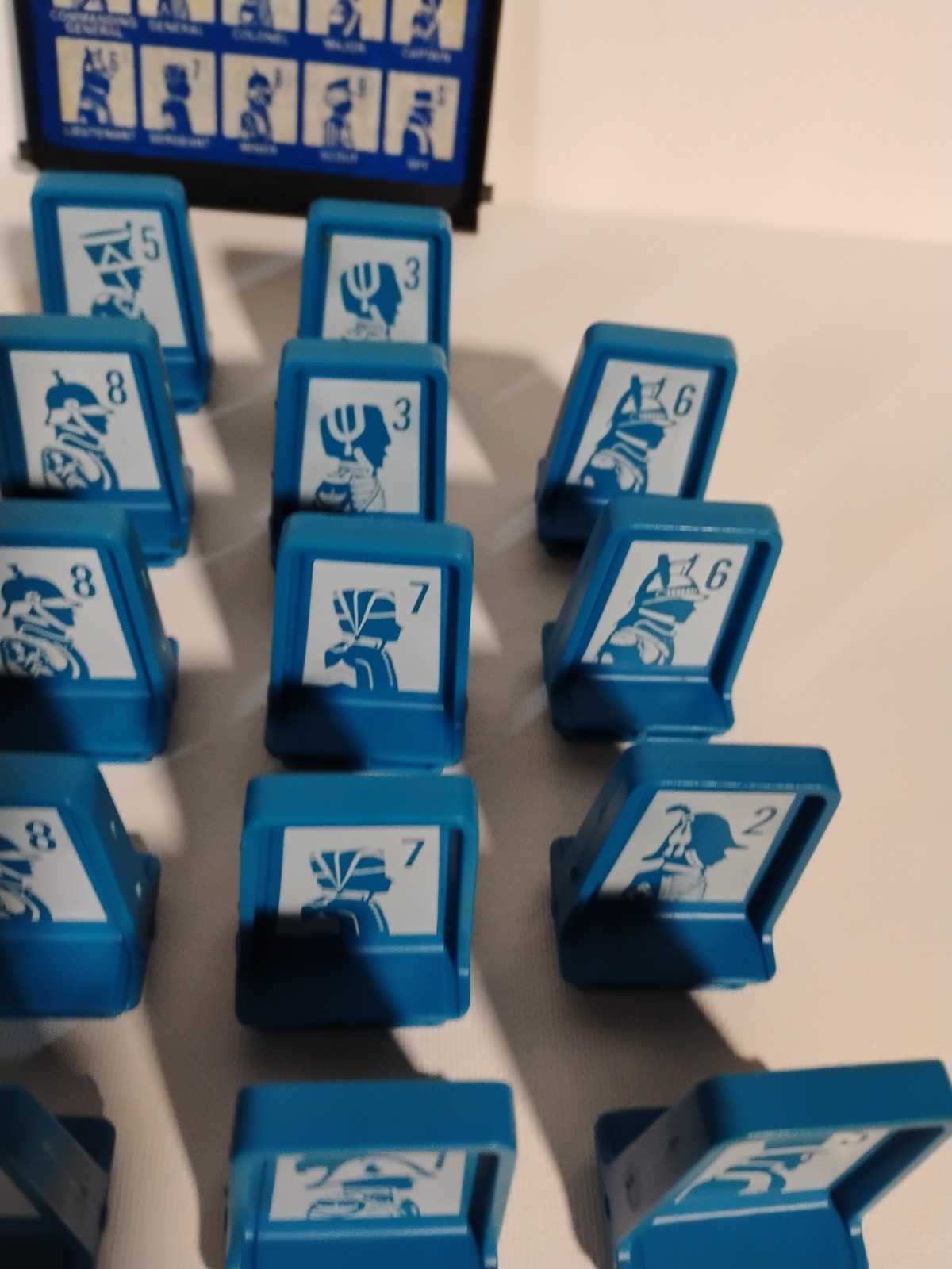 Vintage Milton Bradley Electronic Stratego 19 Game Pieces And 1 Cover
