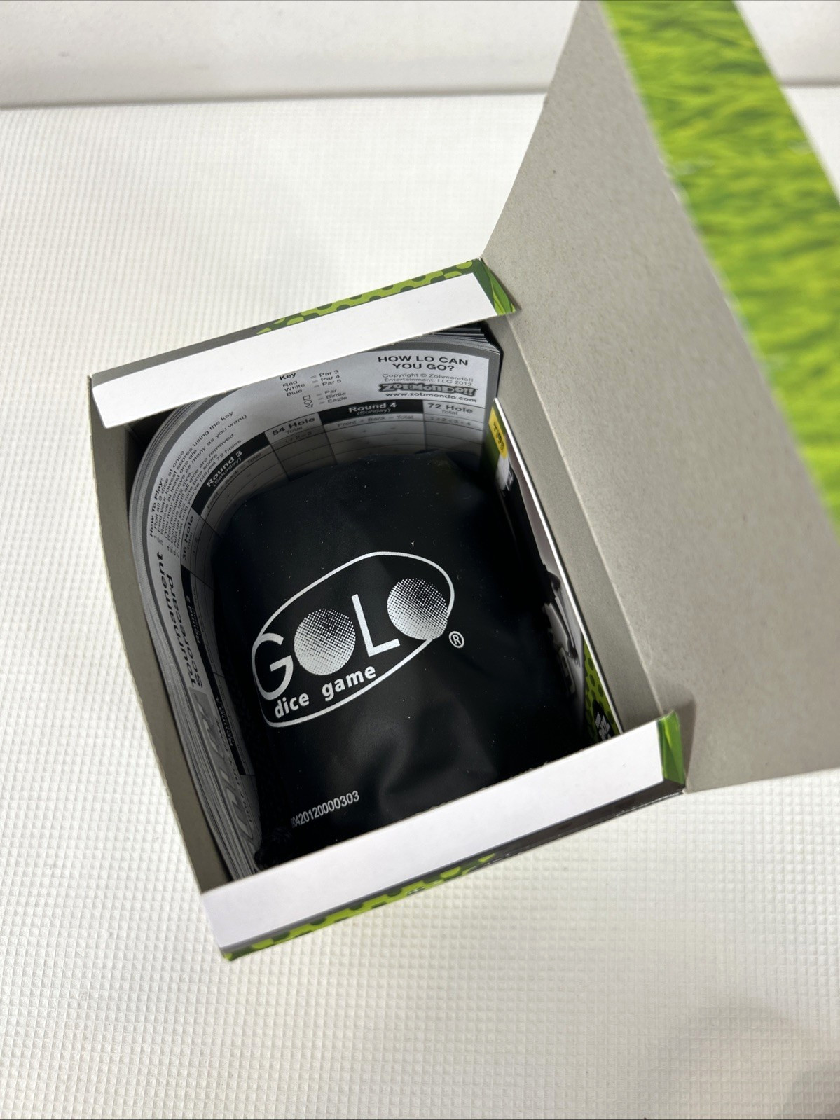 GoLo Tabletop Golf Dice Game Travel Size Dice Game For Ages 6+ EUC 1+ Players