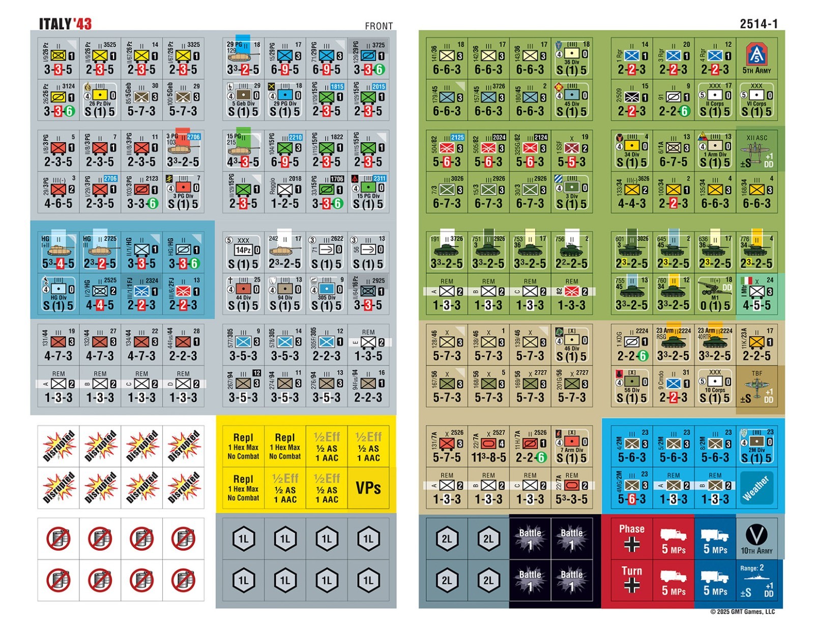 Italy ’43 by GMT Games 2025 Brand New