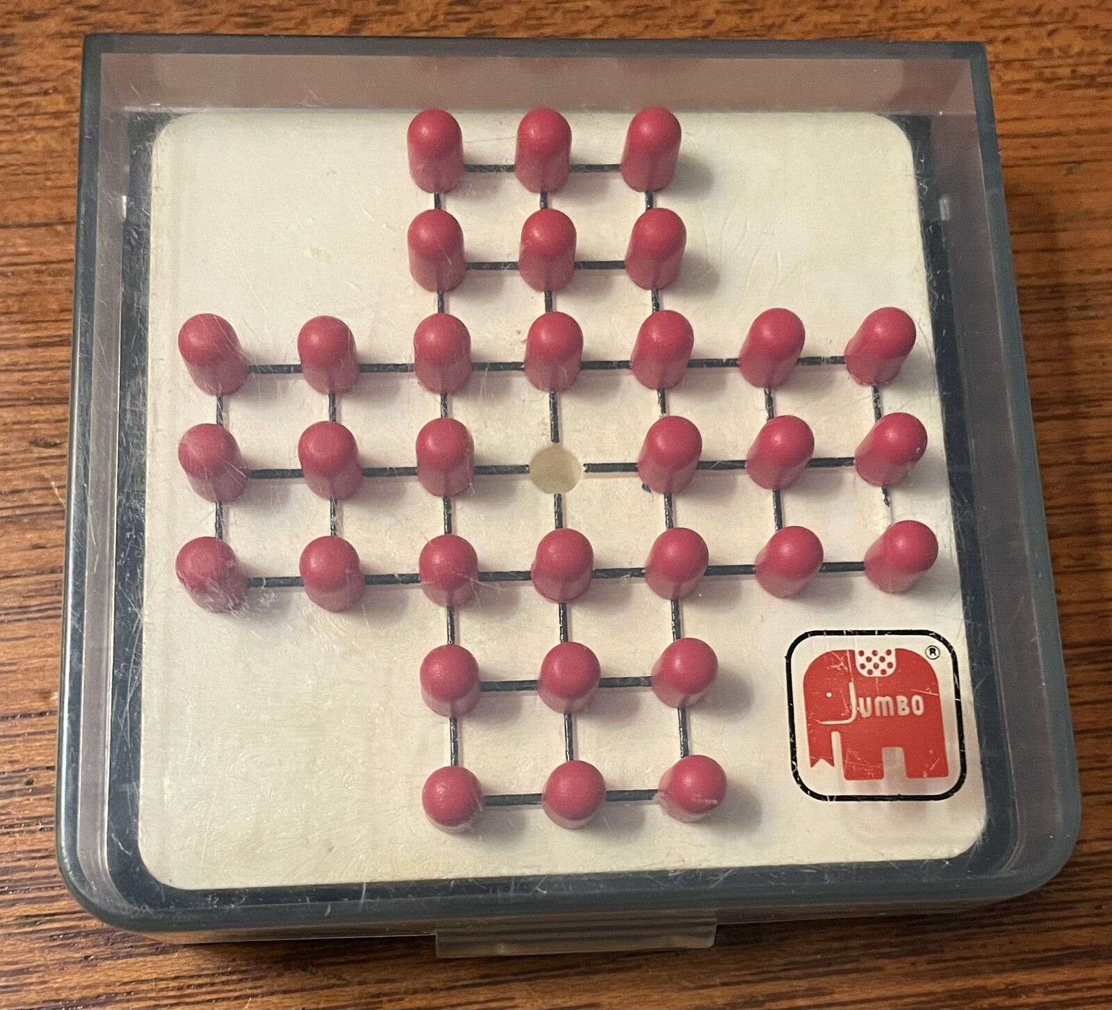 Vintage 1983 JUMBO Mini Play Solitaire Game Made In Germany