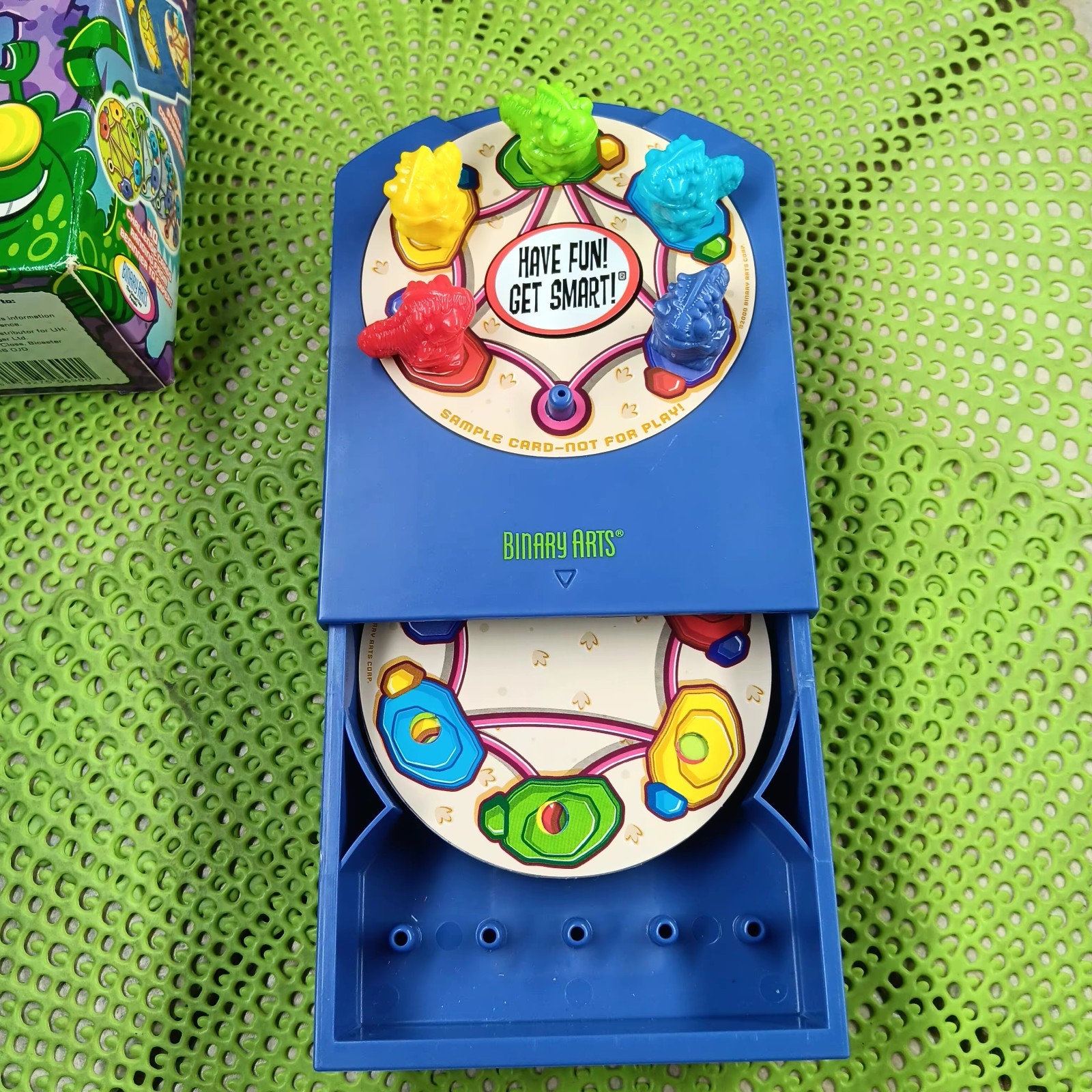 Vintage Binary Arts Leapin’ Lizards The Rock Hoppin’ Peg Game 2000 CIB RARE OOP