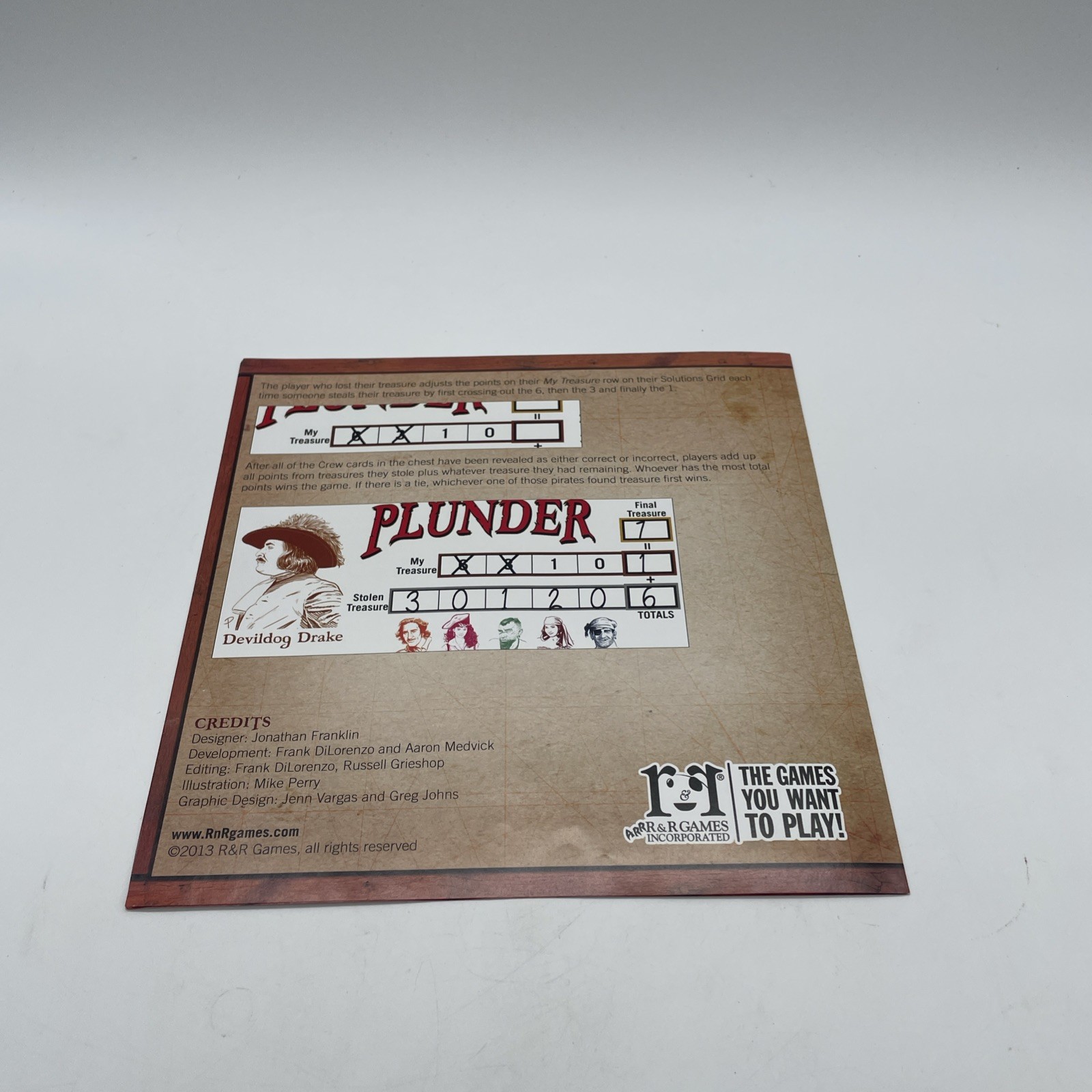 Plunder By R & R Games The Pirate Treasure Hunt Board Game Complete