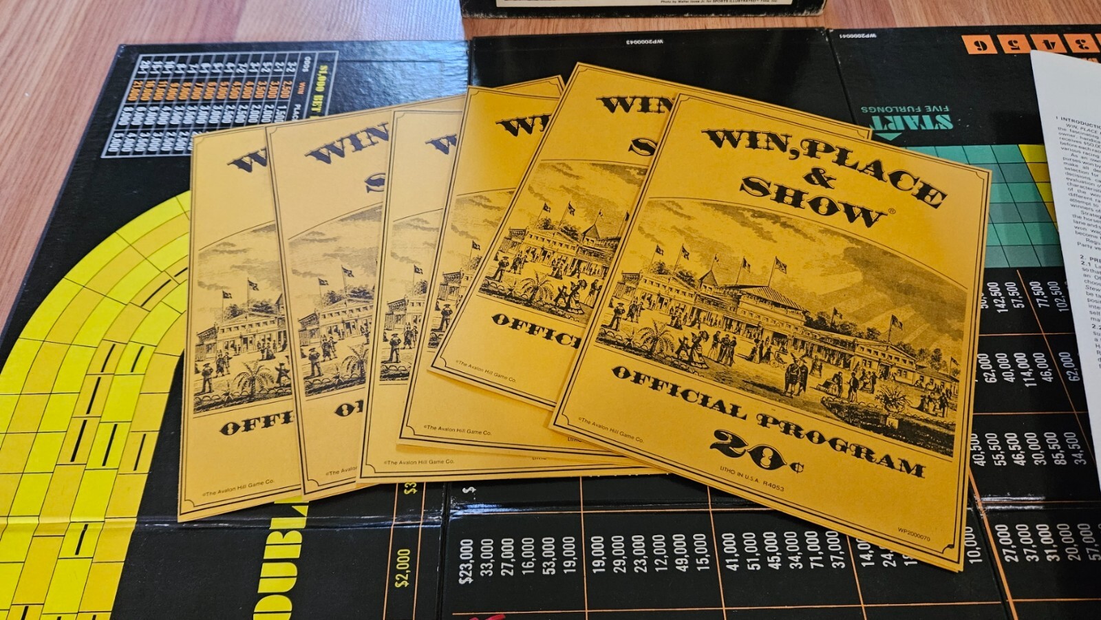 Win, Place & Show Avalon Hill Sports Illustrated Horse Racing Board Game IN BOX