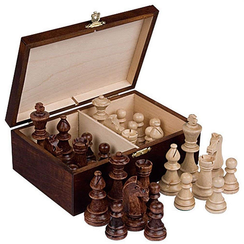 Wooden Storage Box / Case for Standard Size Chess Pieces – Chessmen Not Included