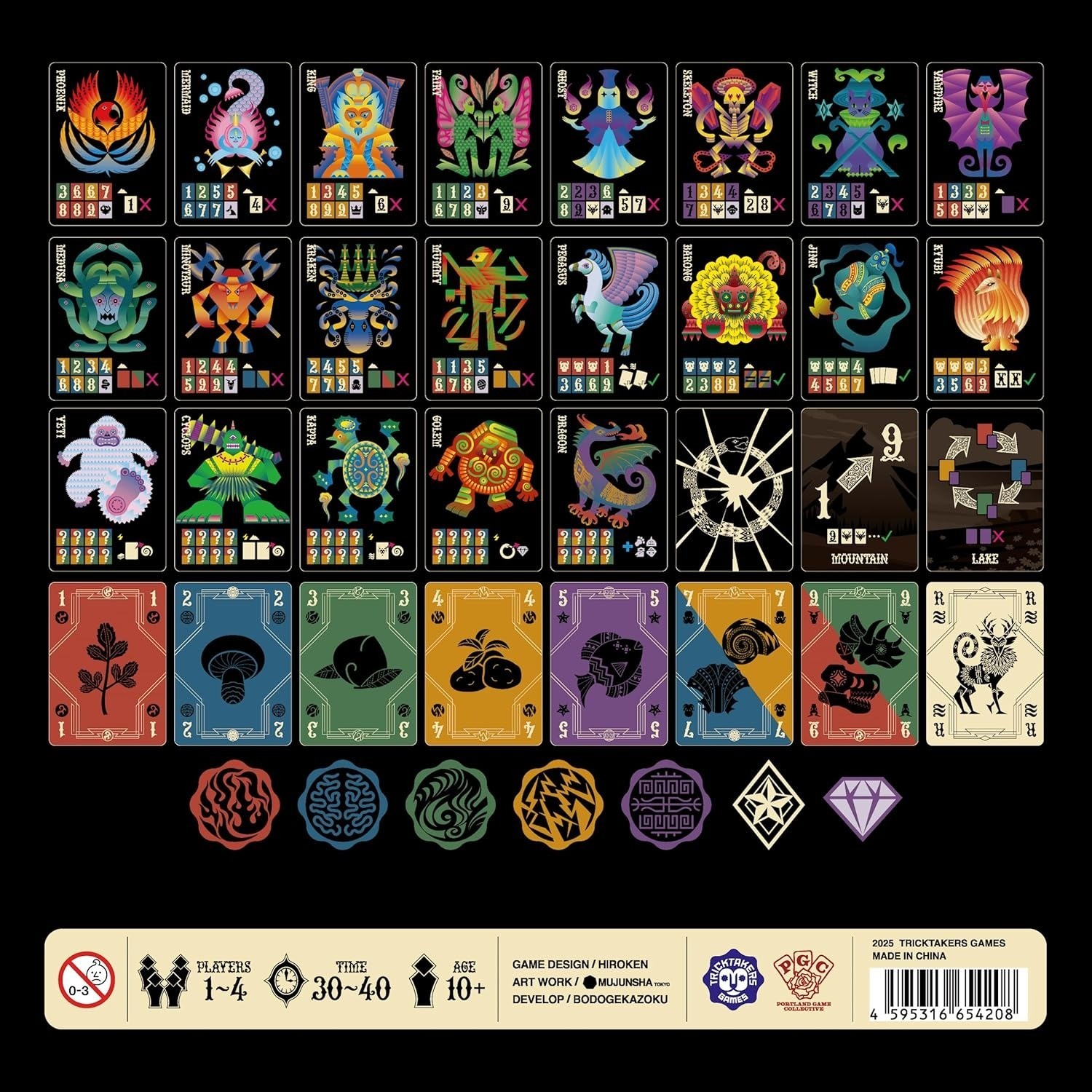 Eternal Decks Co-op Card Board Game 1–4 Players JP Ver. English Manual