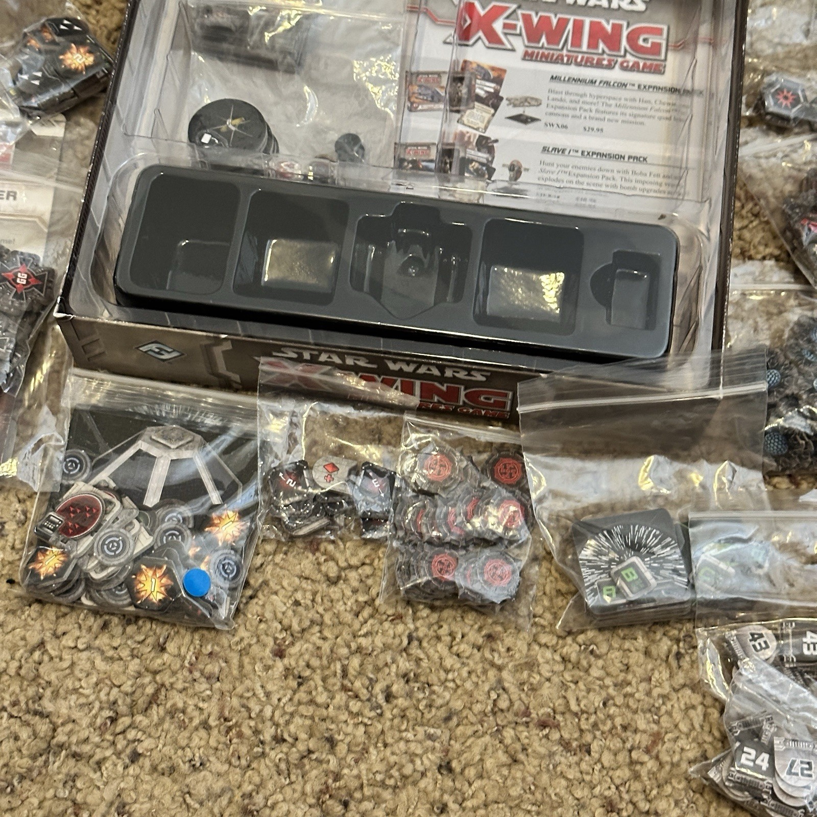 Star Wars X-Wing Miniatures Games Fantasy Flight Games SWX01 Parts Preowned