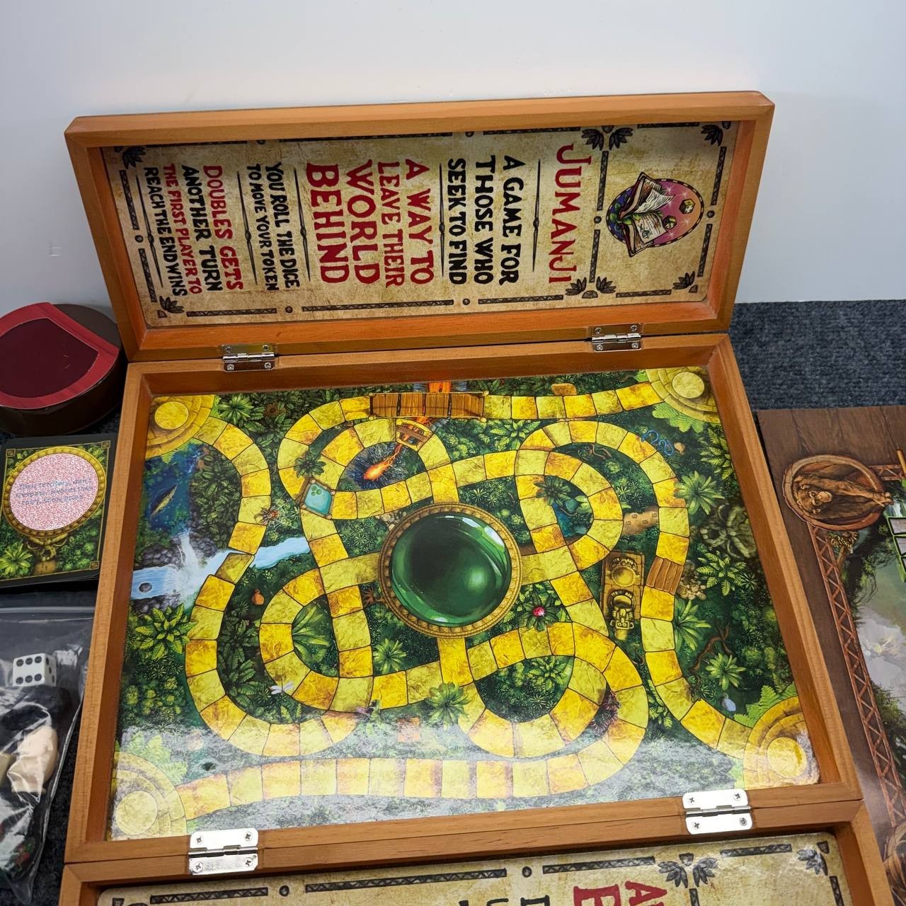 Spin Master Jumanji The Game Wooden Box Edition Board Game 21 Inch