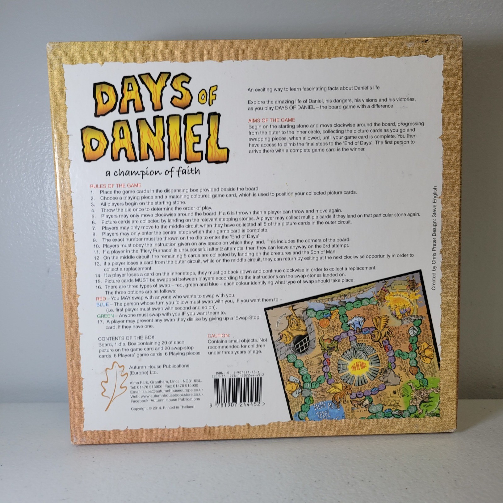 Days of Daniel Bible Board Game Faith Sunday School 2014 Complete