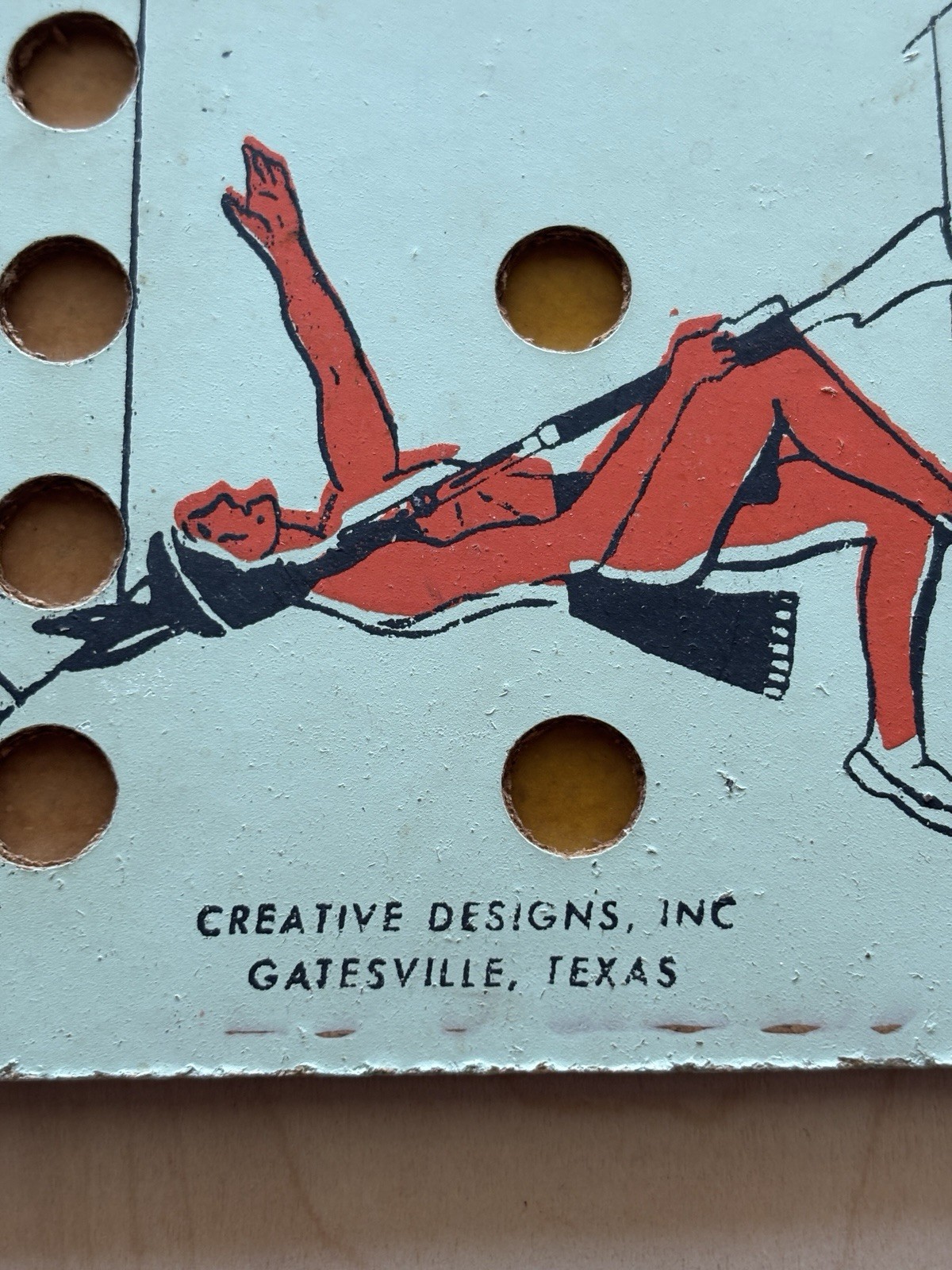 Early Vintage Wa Hoo Game Board Gatesville TX Original Marbles & Instructions