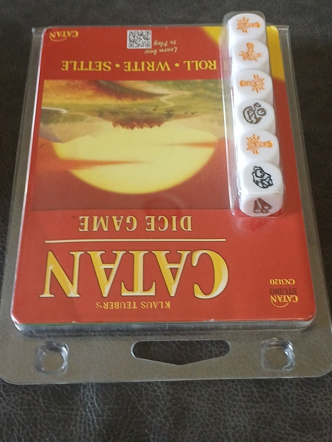 Settlers of Catan 2-6 Player Dice Game Roll Write Settle NEW Travel