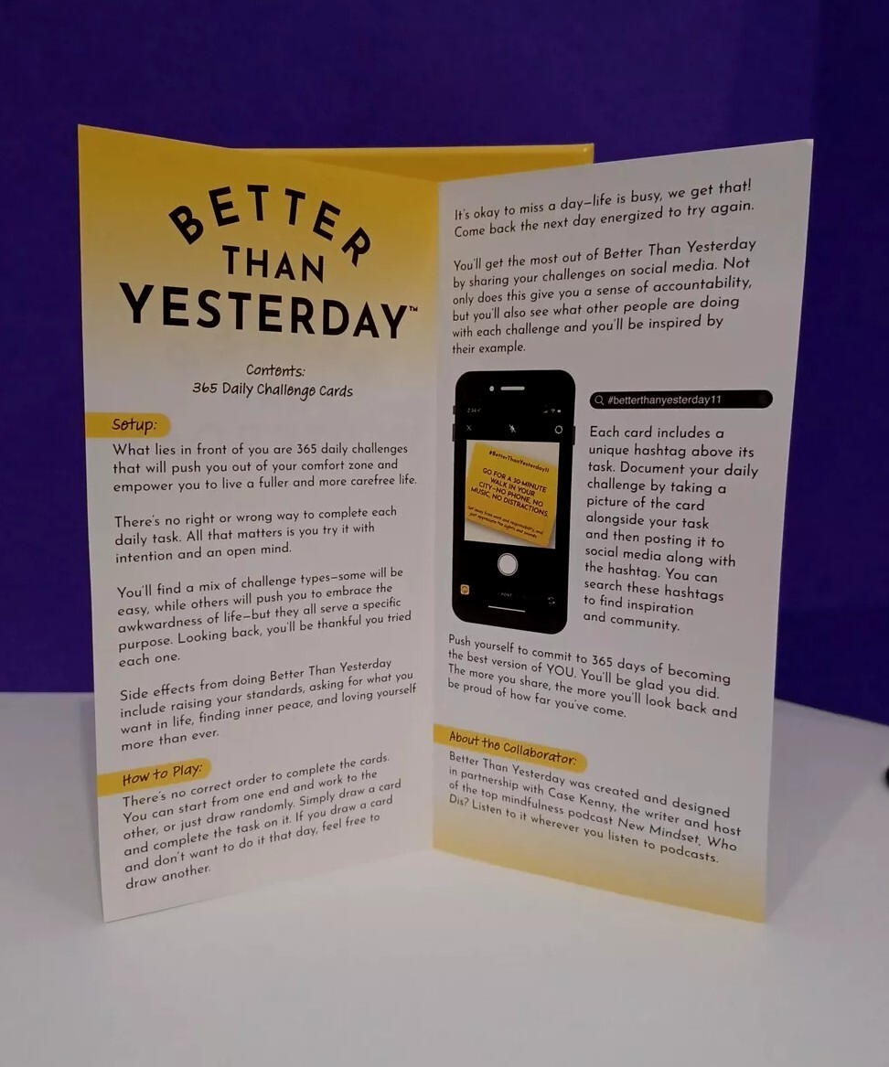 GAME- Better Than Yesterday-365 Daily Challenges-MEME-2022- Pre-owned/ Complete