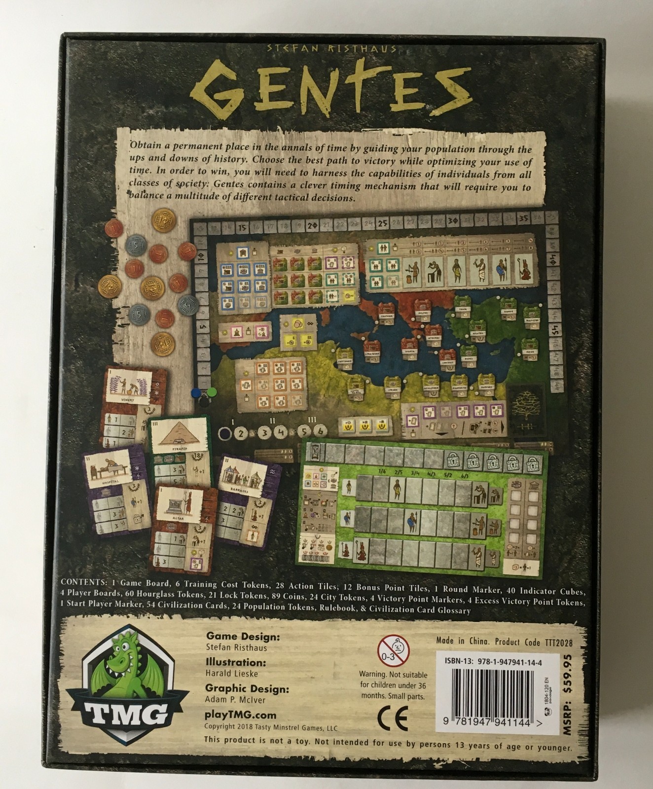 GENTES Board Game by Spielworxx #TTT 2028 1st Edition 2018 English NEW