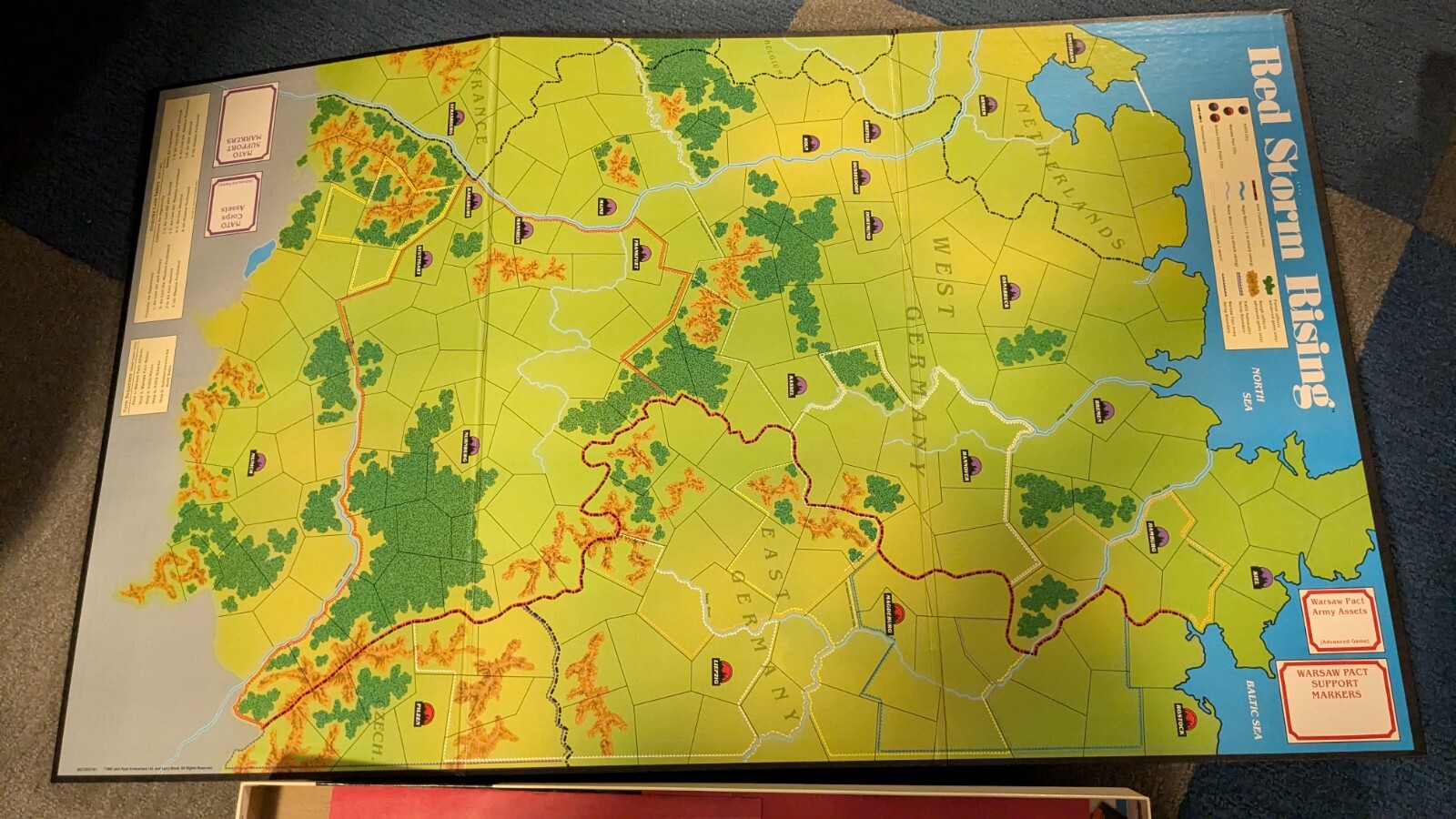 VTG TSR Red Storm Rising War Strategy Board Game 1989 Tom Clancy