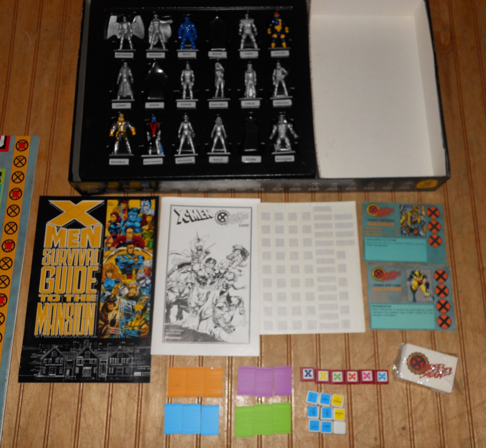 1994 Marvel Comics X-MEN UNDER SIEGE Board Game By Pressman as-is INCOMPLETE