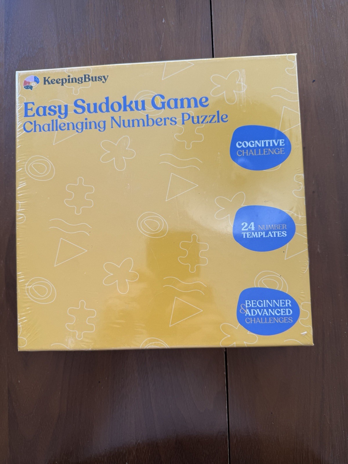 New Keeping Busy wooden Sudoku Board Game Sealed Large Pieces