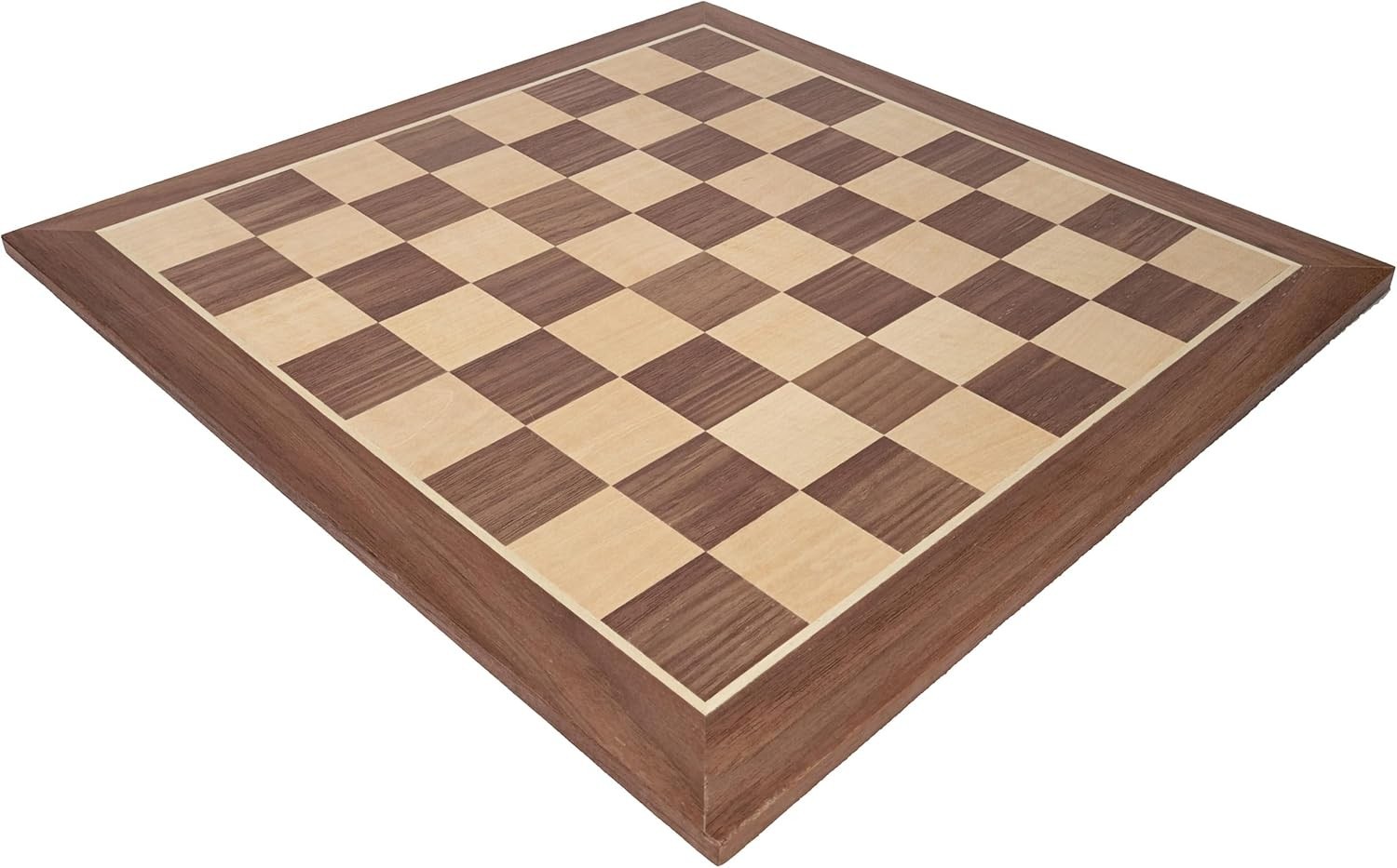WE Games Classic Walnut Wooden Chess Board Only 11.875 inches, Large Chess Board