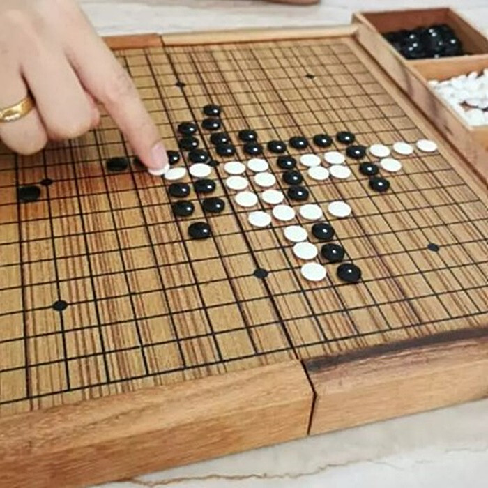12″ Go Game Wooden Chinese Board Game Complete Set Included Stones, Boxes DHL