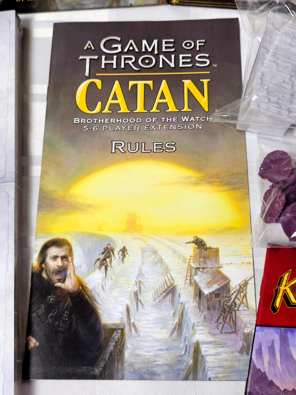 CATAN GAME OF THRONES BROTHERHOOD OF THE WATCH MAMMOTH EXTENSION BOARD GAME