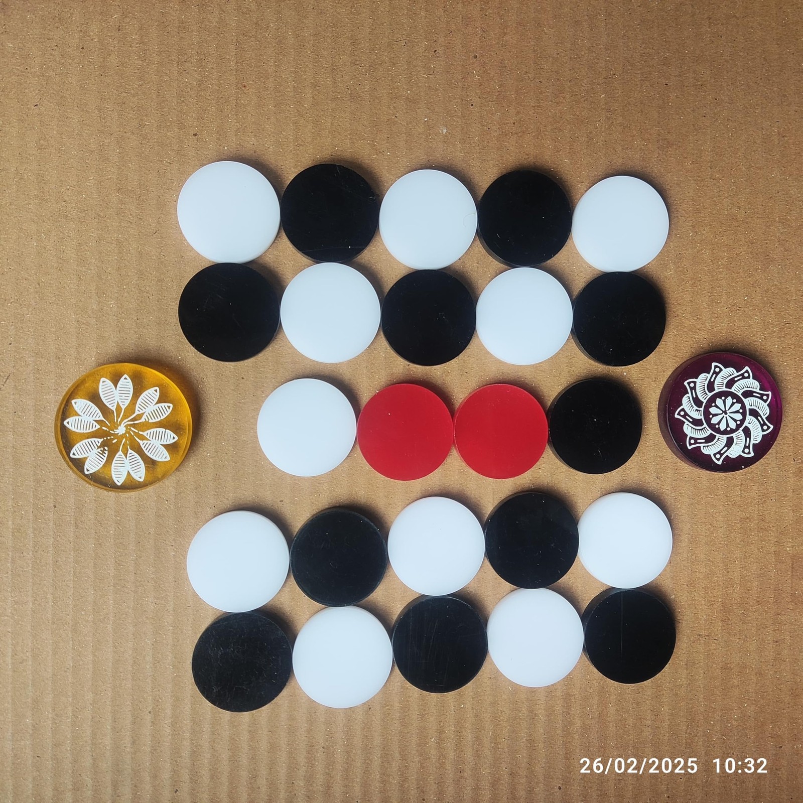 Professional Carrom Board Game International Tournament 4 x 5.5 x 0.1 inches