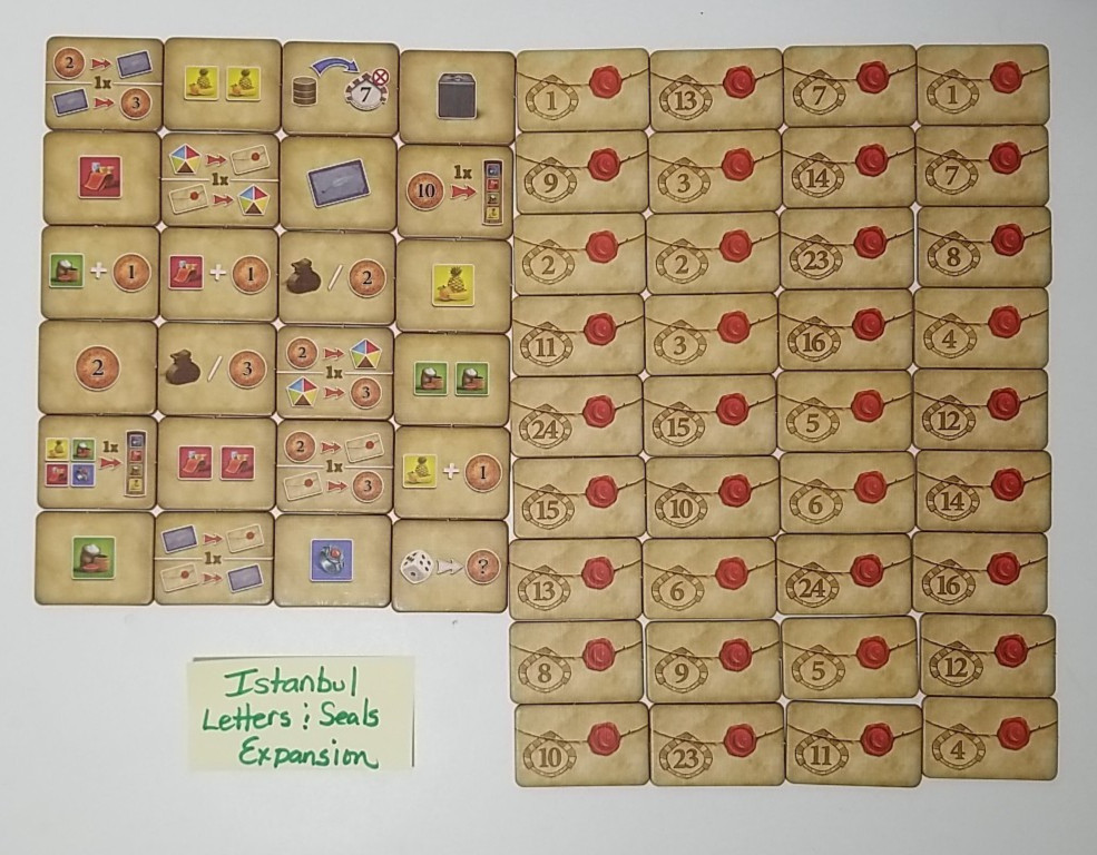 READ – ISTANBUL Base Board Game + Letters & Seals / Mocha & Basheesh Expansions