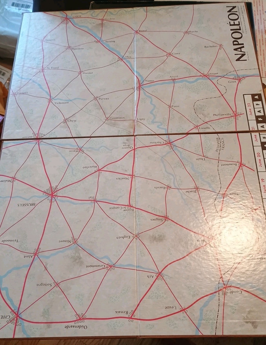 1977 NAPOLEON WATERLOO CAMPAIGN BOARD GAME by AVALON HILL – COMPLETE