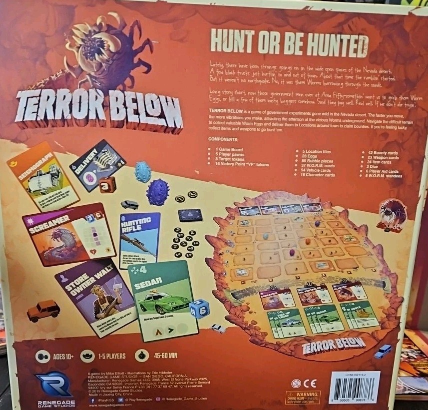 Terror Below Board Game by Renegade Game Complete