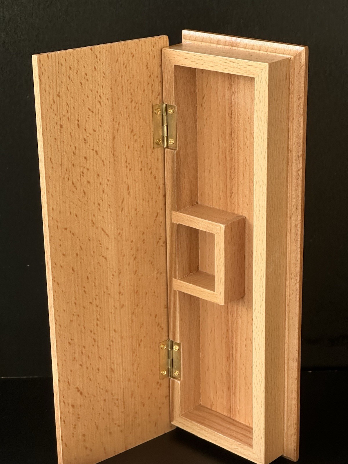 Sterling Games Deluxe Wood Cribbage Board Game Box Set Inlaid Card Peg Storage