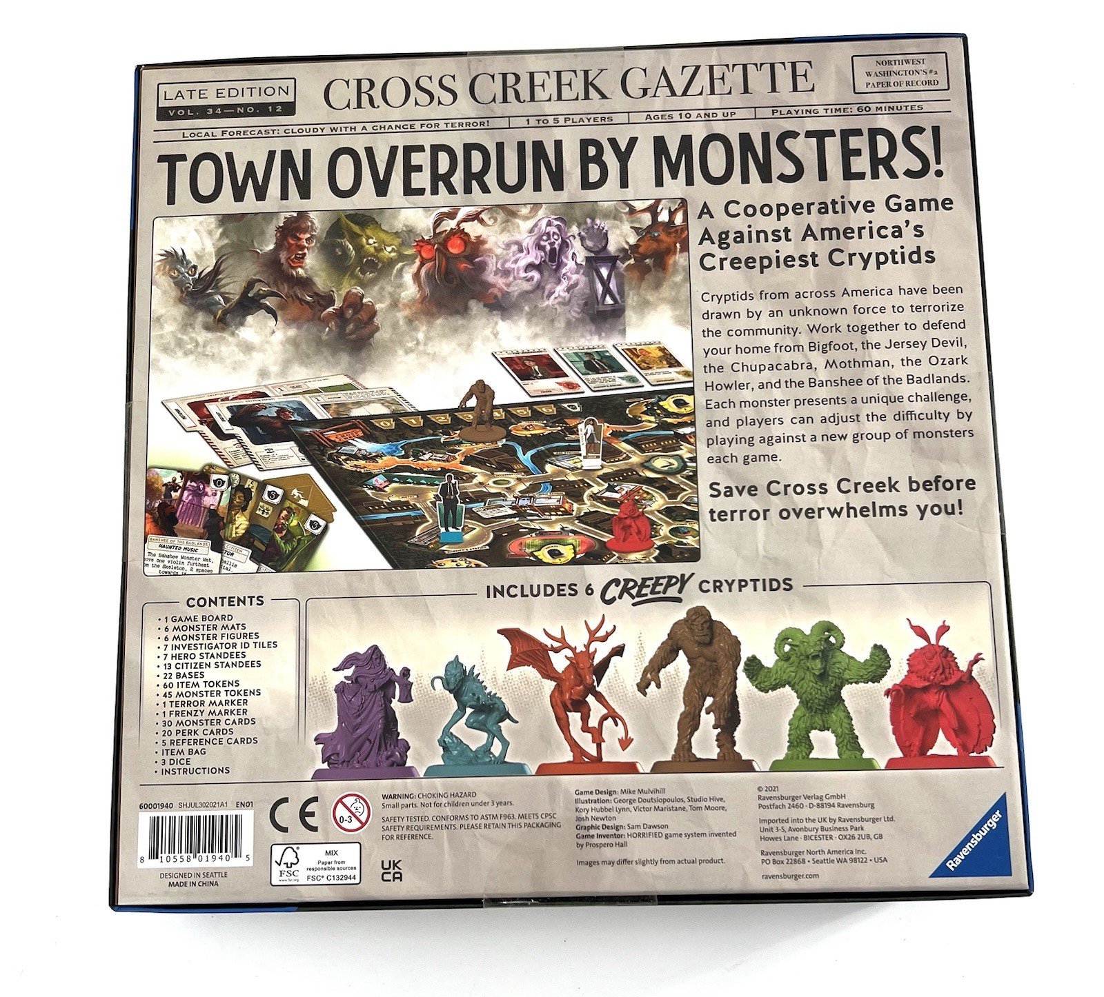 Ravensburger Horrified Universal Monsters Strategy Board Game