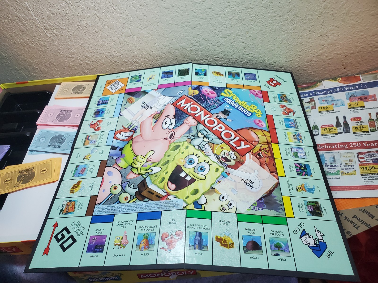 Hasbro Nickelodeon Spongebob Squarepants Monopoly 2005 Complete, Pre-owned