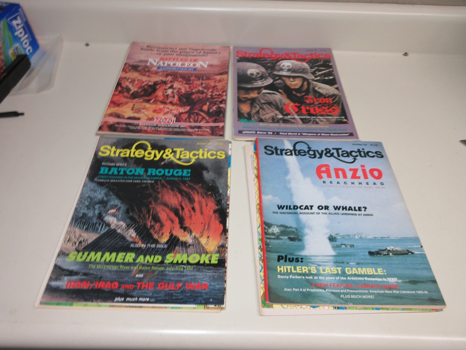 LOT 4 Strategy & Tactics/Decision Magazine War games # 131 132 133 134 UNPUNCHED