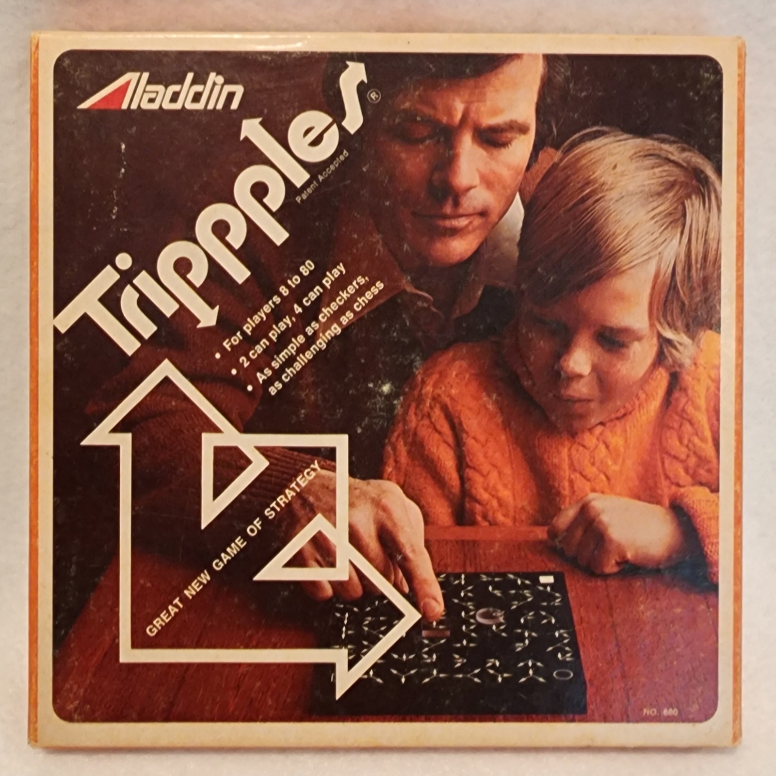 Vintage Aladdin Industries TRIPPPLES Strategy Game Complete 1974 Tripples 880