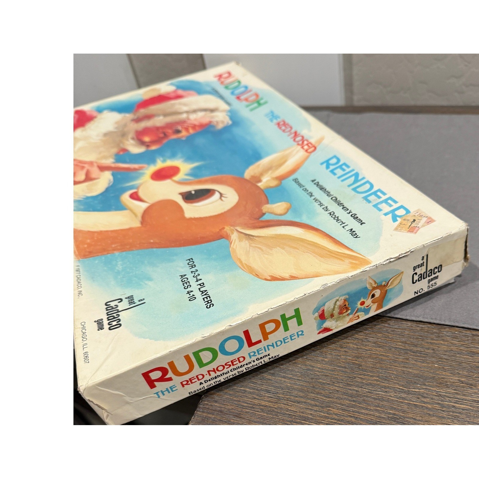 Vintage 1977 Rudolph the Red-Nosed Reindeer Cadaco Board Game Complete