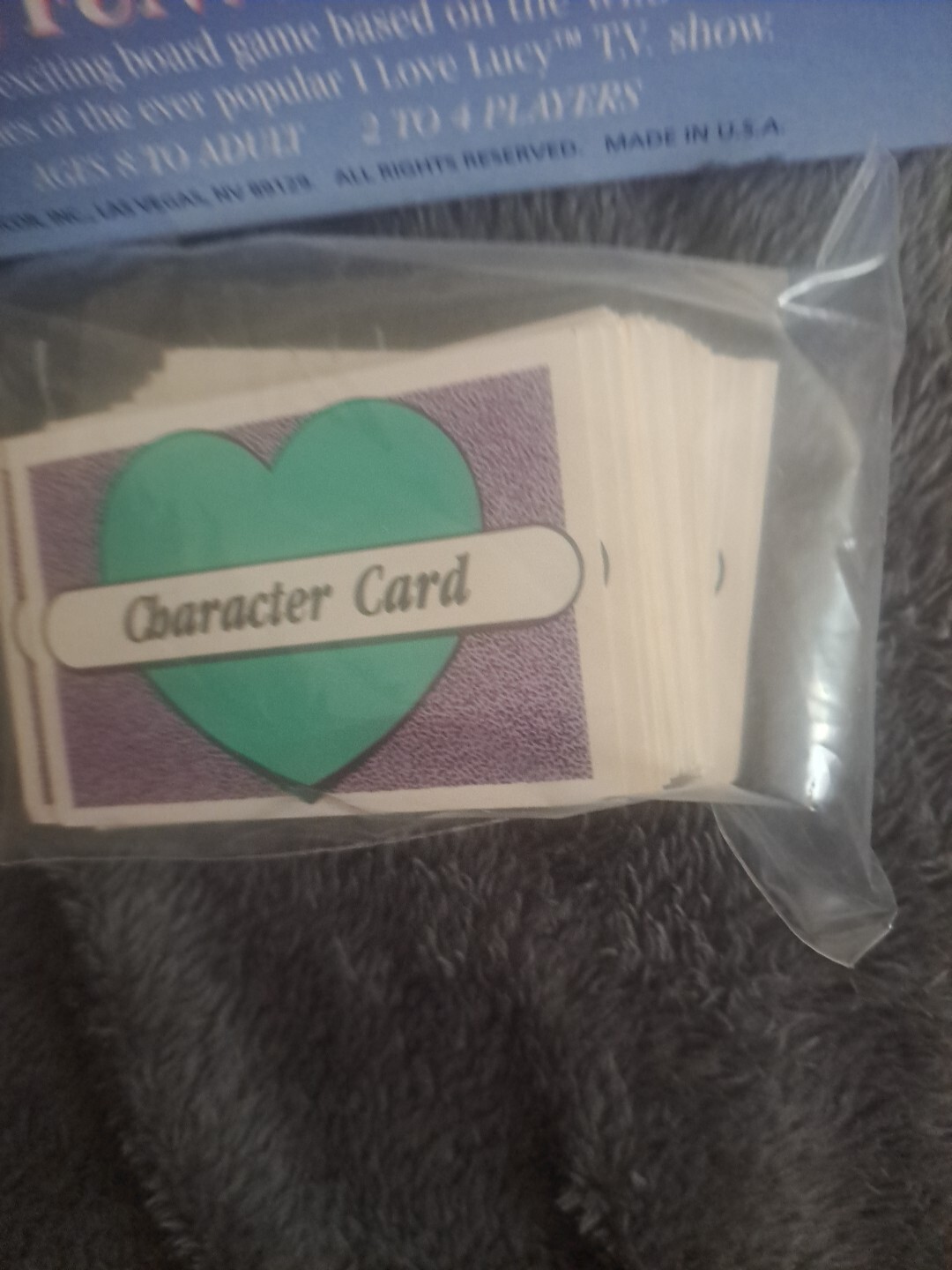 VTG THE I LOVE LUCY GAME REPLACEMENT 64 CHARACTER CARDS IN GOOD PRE-OWNED CONDIT