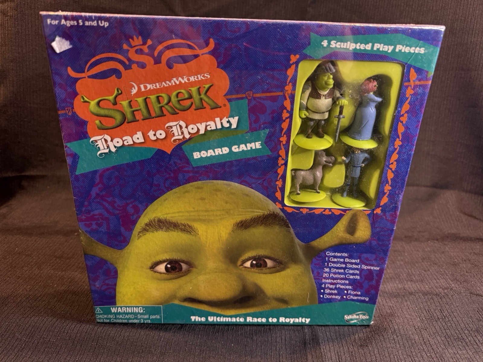 Shrek Road to Royalty Board Game by Sababa Toys 2007