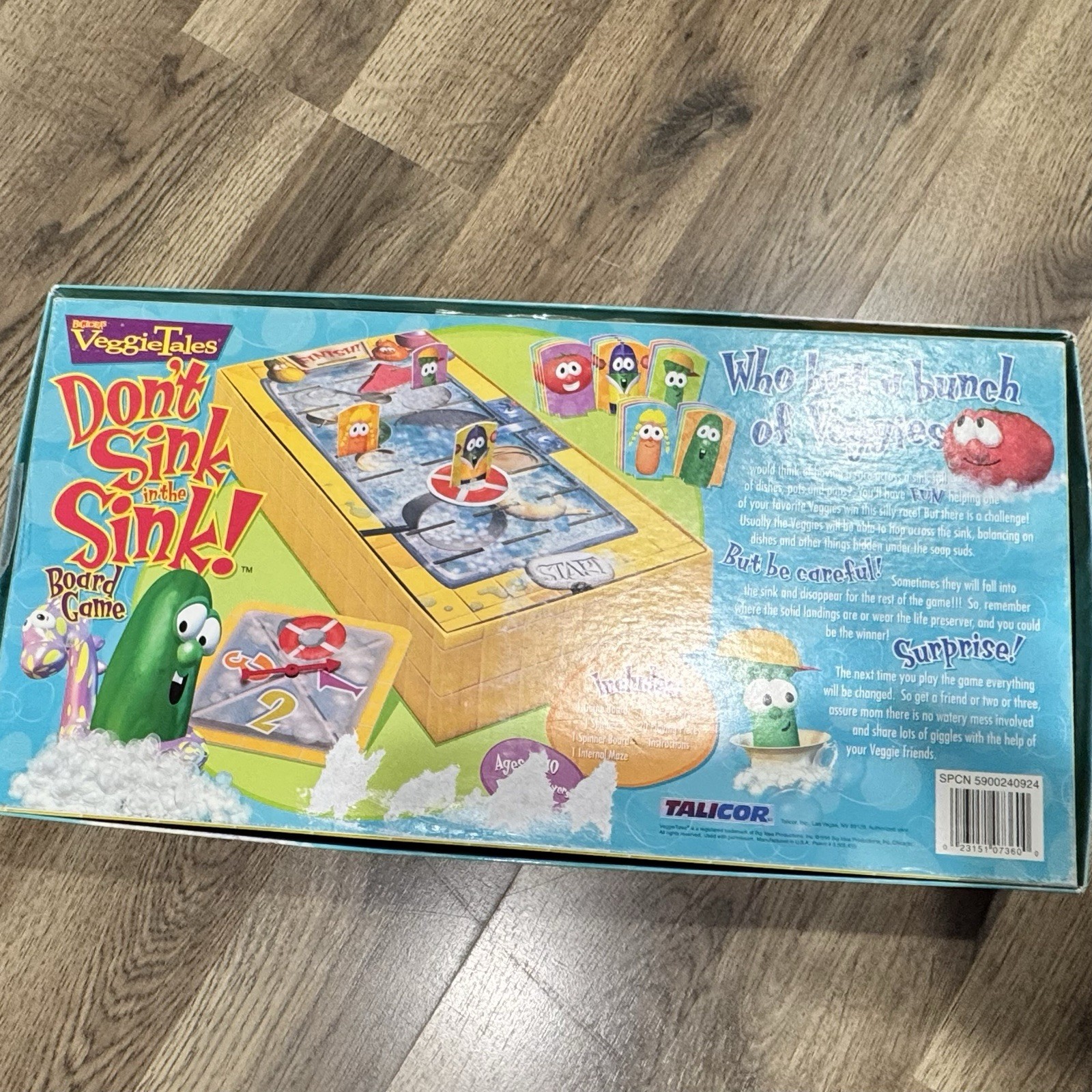 VeggieTales Don’t Sink in the Sink Game Talicor Complete Working Vintage 1999