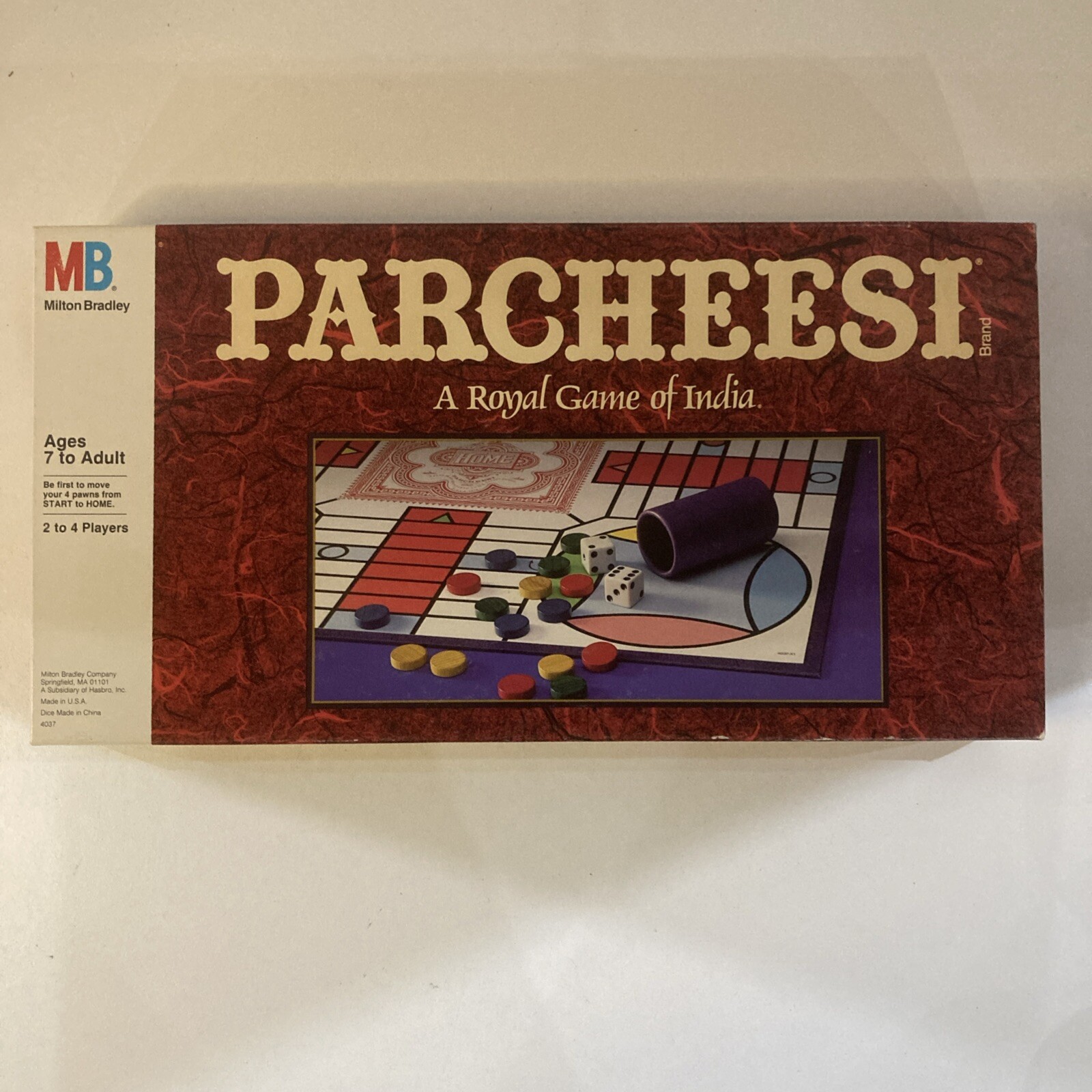 Vintage 1989 Parcheesi Board Game By Milton Bradley Complete Good Condition