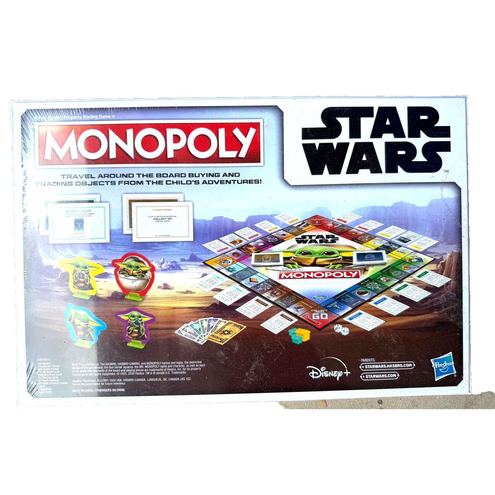 Star Wars Monopoly Board Game The Mandalorian Edition Disney Grogu Baby Yoda New