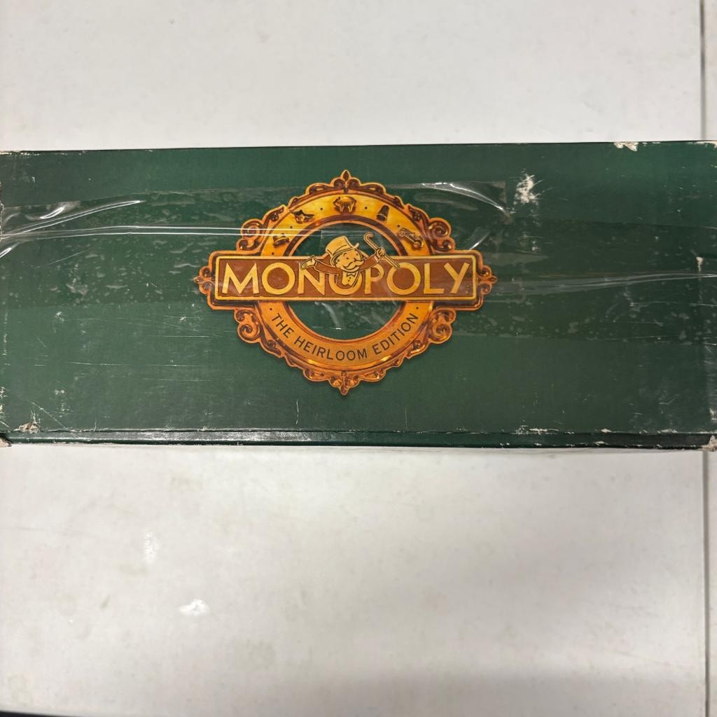 Monopoly The Heirloom Edition Parker Brothers 1997 Wooden Box Board Game Partial