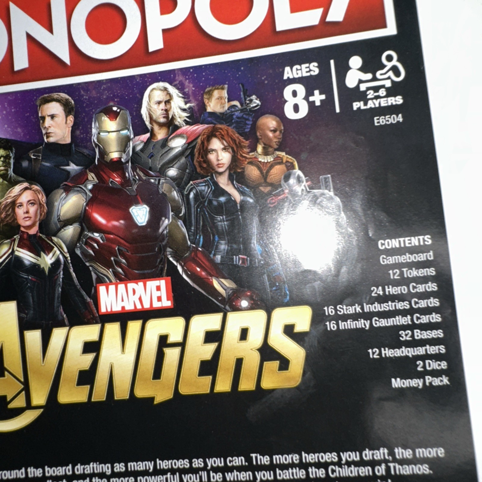 Monopoly Marvel Avengers Edition-Hasbro Gaming-New Open Box with Sealed contents