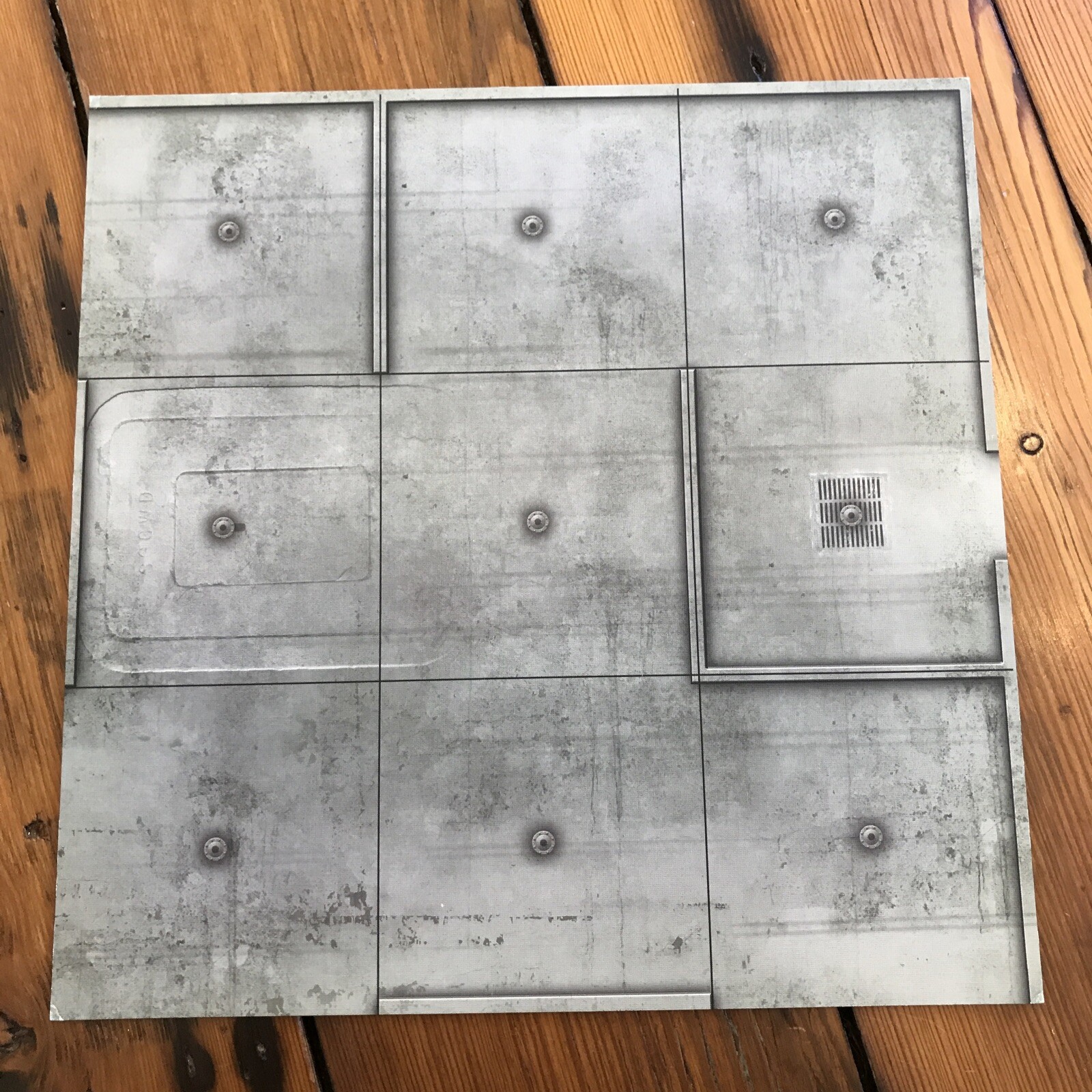 Set Lot 8 Dust Tactics 11” Metal Concrete Landing Strip Games Boards