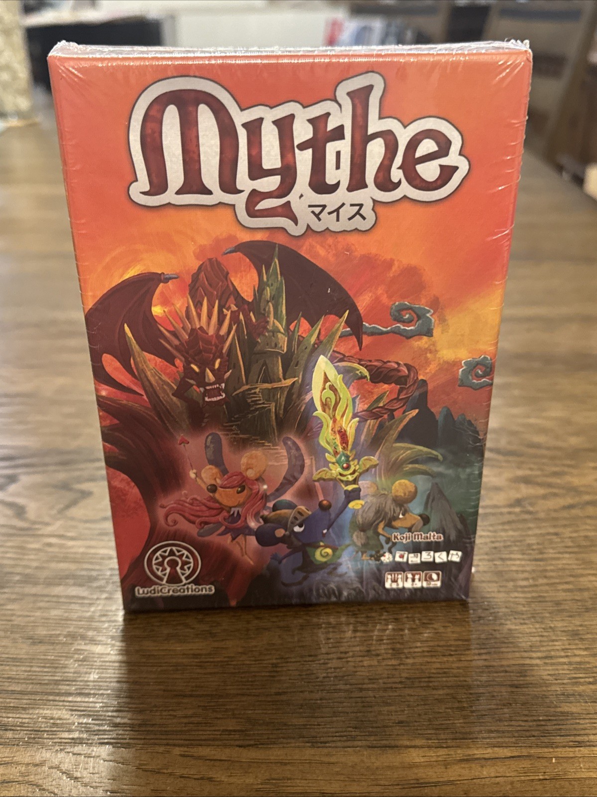 MYTHE Push Your Luck and Hand Management Board Game SEALED 2012 Ludi Creations
