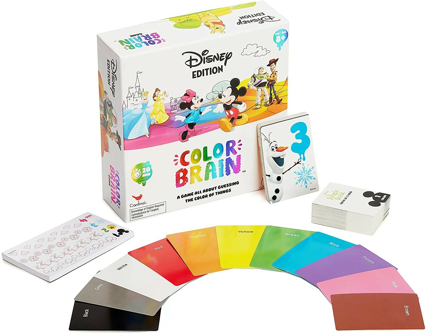 Disney Edition Color Brain Card Game Cardinal Big Potato Games Pixar 2019 New