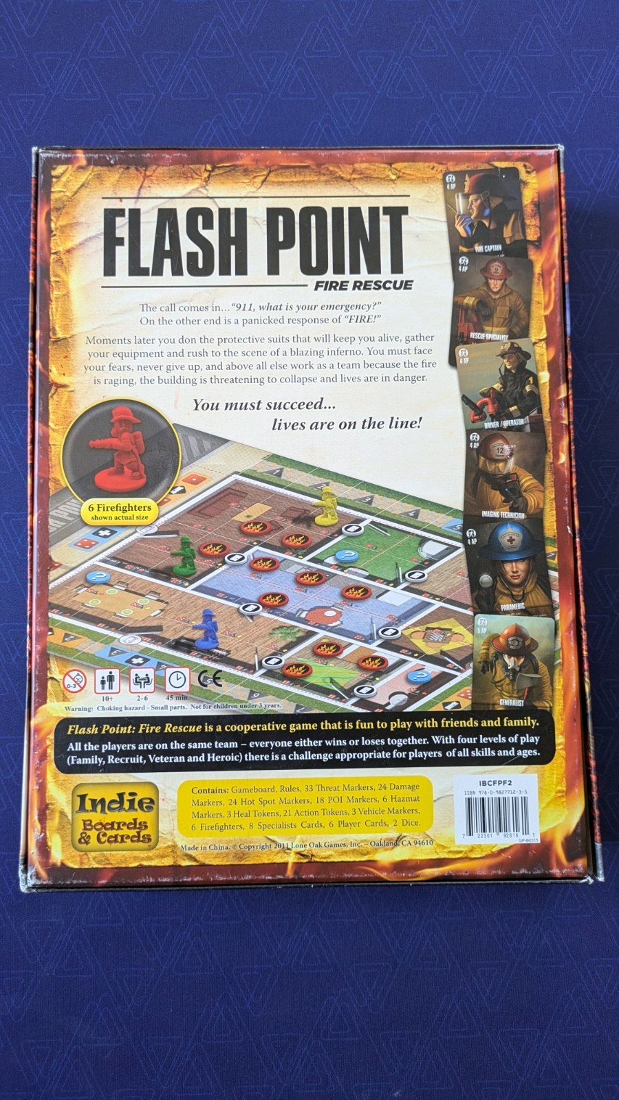 Flash Point Fire Rescue Cooperative Board Game Indie Boards and Cards