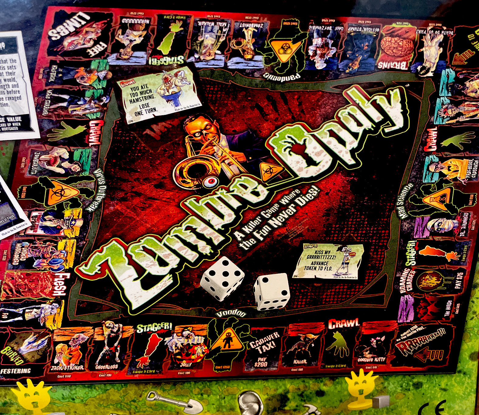 NEW Sealed Zombie Opoly (Monopoly) Board Game Scary Spooky Fun