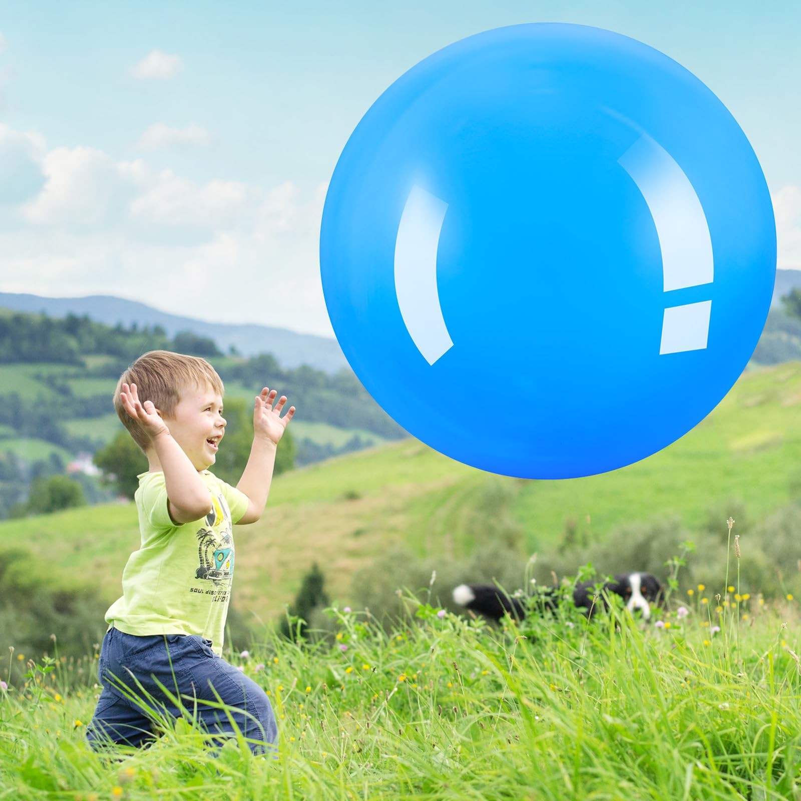 Balls 4 Pcs 30 Inch Giant Inflatable Rubber Kids Kickballs Bouncy Jenaai Large